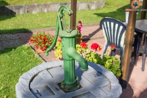 Handpumpe für Regenwasser