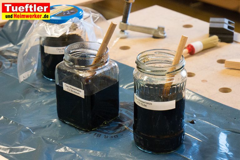 Tutorial: Holz beizen, mit Pulverbeize schnell gemacht