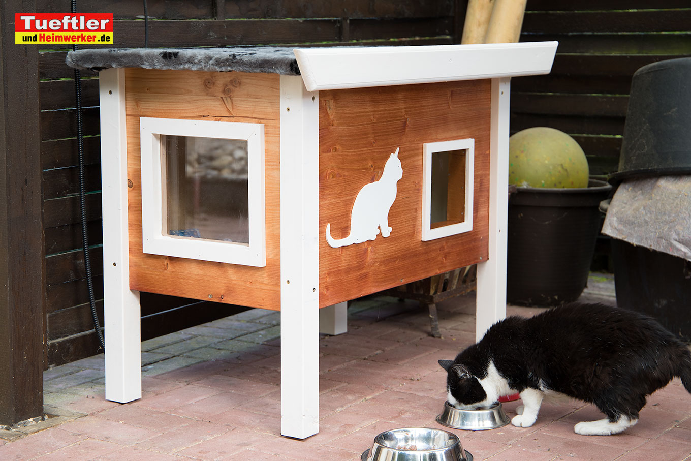 DIY - Outdoor Katzenhaus für kalte Jahreszeiten selber bauen