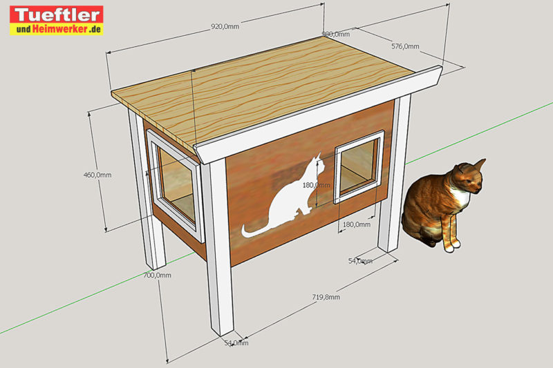 DIY Outdoor Katzenhaus für kalte Jahreszeiten selber bauen