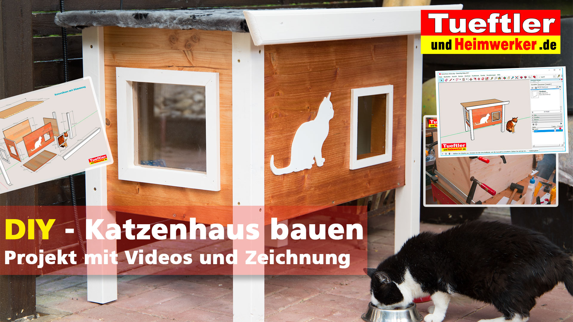 DIY - Outdoor Katzenhaus für kalte Jahreszeiten selber bauen