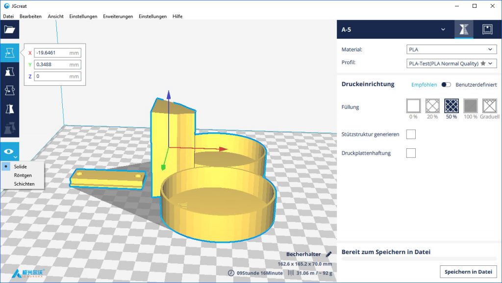 jgcreat-standard-slicer-3d-druck