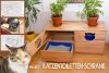 Katzentoiletten-Schrank aus Buche Leimholz bauen