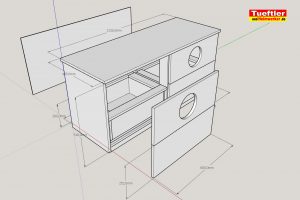 Katzentoiletten-Schrank aus Buche Leimholz bauen - DIY Tüftler
