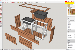 Hochbeet-Muellbox-Gartenbox-Sketchup-Planung