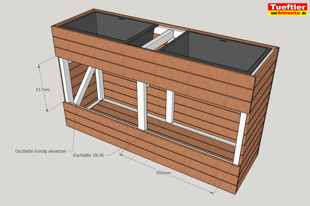 Schritt-12-Hochbeet-Muellbox-Gartenbox-Sketchup-Restlichen-Bretter-montieren