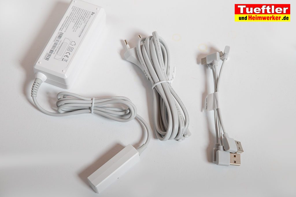 Drohne-Test-FIMI-X8-SE-Kabel-Netzteil