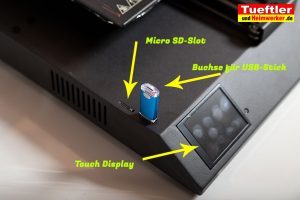 Artillery-Sidewinder-X1-Test-3D-Drucker-USB-MikroSD-Display