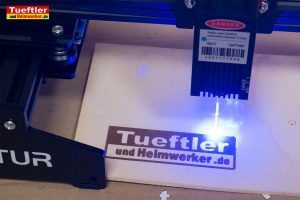 Ortur-Laser-Master-Test-Lasergravur-Erster-Sperrholz-Test