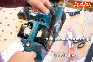 Makita-DUC353PT2-Test-DUC353Z-Akkuzustand