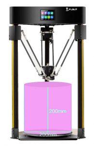 Flsun-Q5-Delta-3D-Drucker-Test-Bauraum