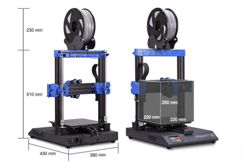 Artillery-Genius-Test-3D-Drucker-Groesse