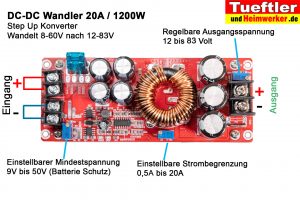 Step-Up-Konverter-DC-DC-Wandler-DC-1200W-20A-Anschluesse-Pinbelegung