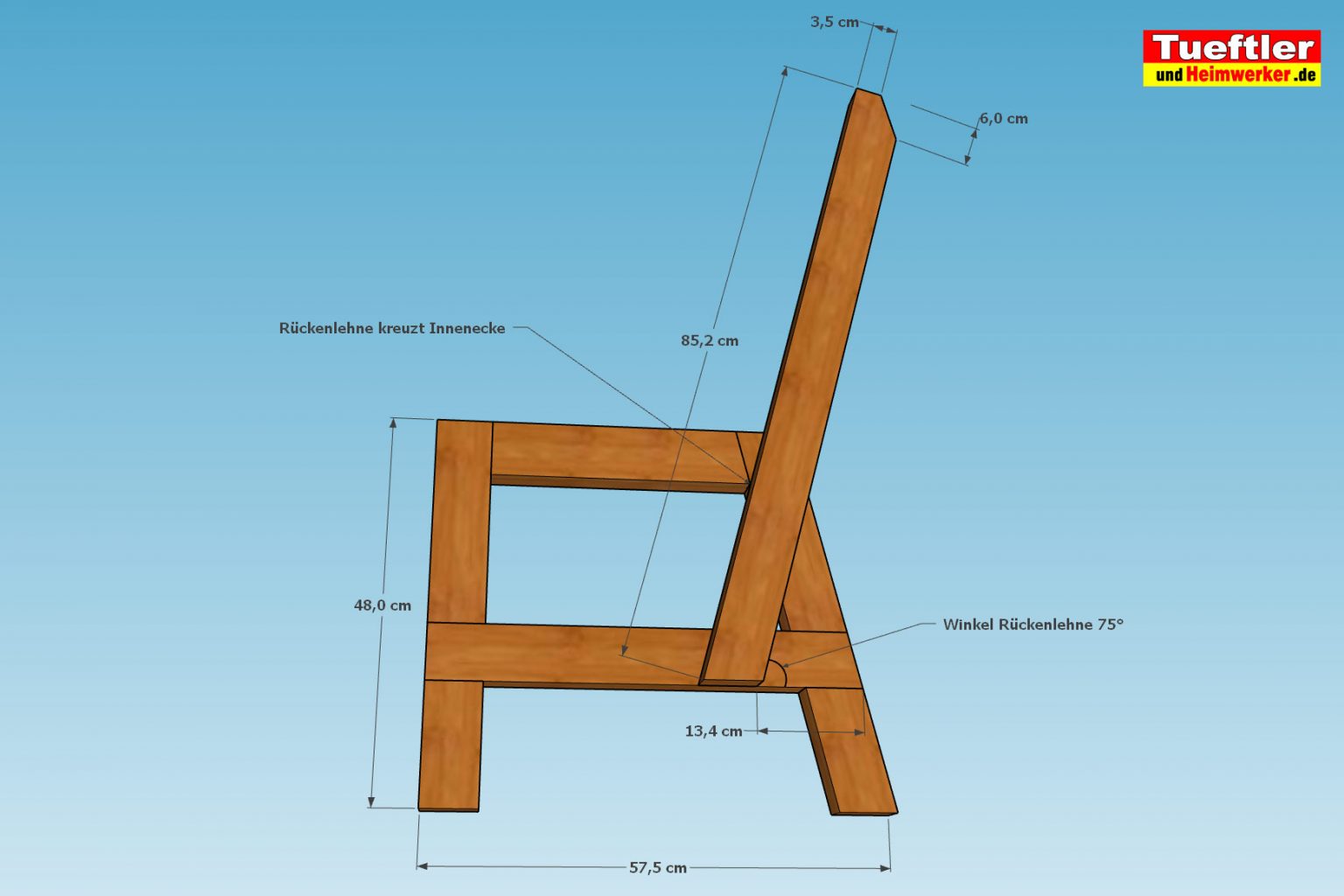 Holzbank bzw. Gartenbank selbst gebaut