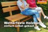 Gartenbank selbst gebaut, stabil und wetterfest!