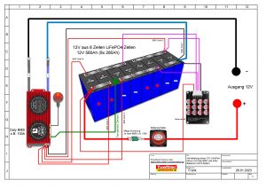 LiFePo4 Zellen parallel zu 12V verschalten (Schaltplan)