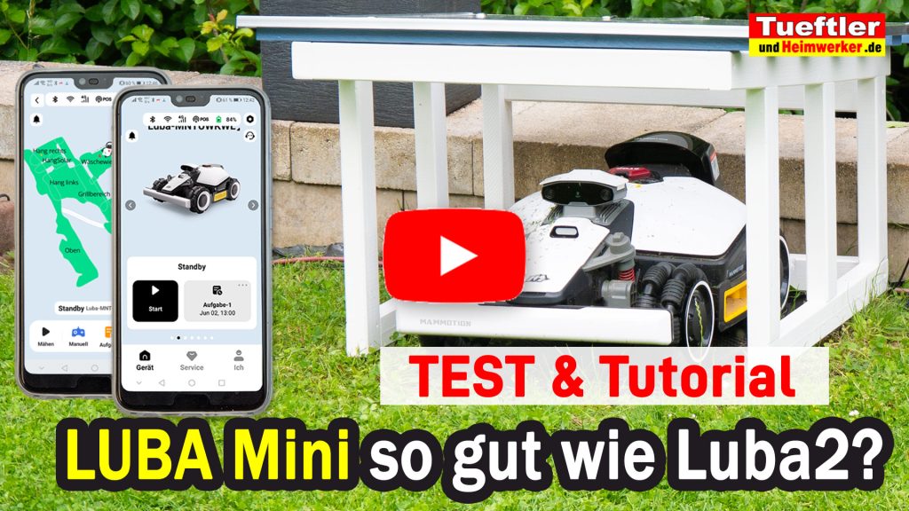 Video Mammotion Luba Mini am steilen Hang