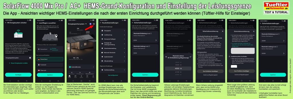 Tutorial zu HEMS Einstellungen von SolarFLow 4000 Mix Pro und 4000 Mix AC