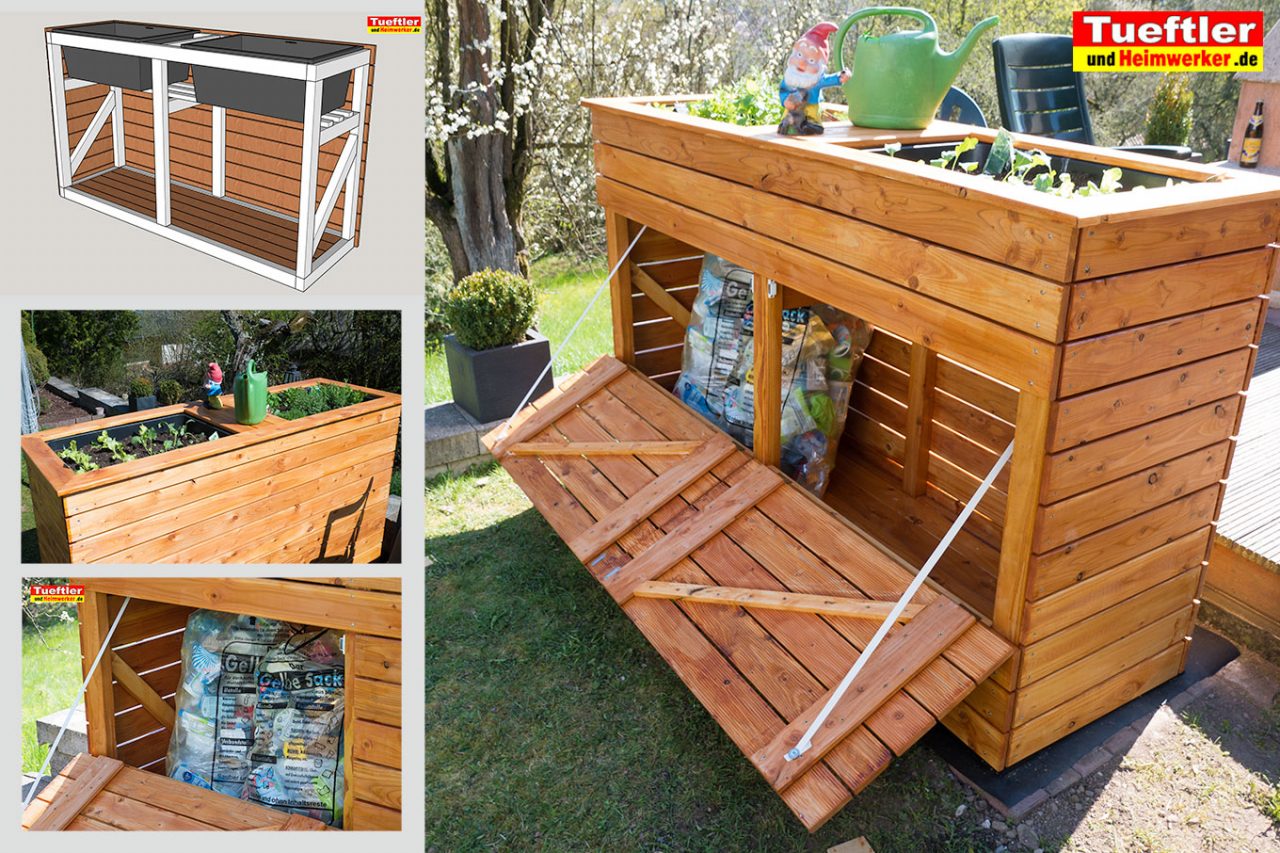 Hochbeet-Muellbox-Gartenbox-Gartenschrank-DIY-Projekt-Bauanleitung-Titel