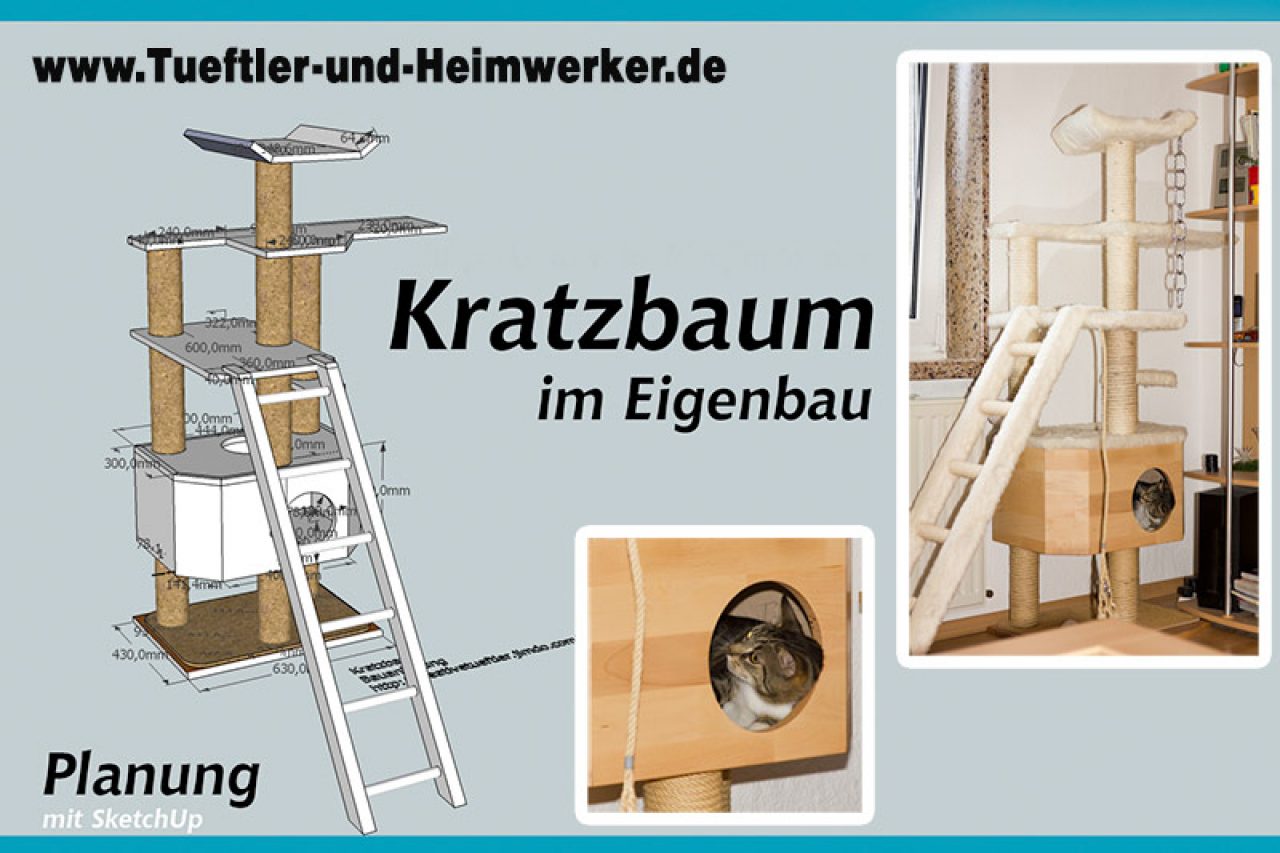 Kratzbaum selbst gebaut - Bauanleitung