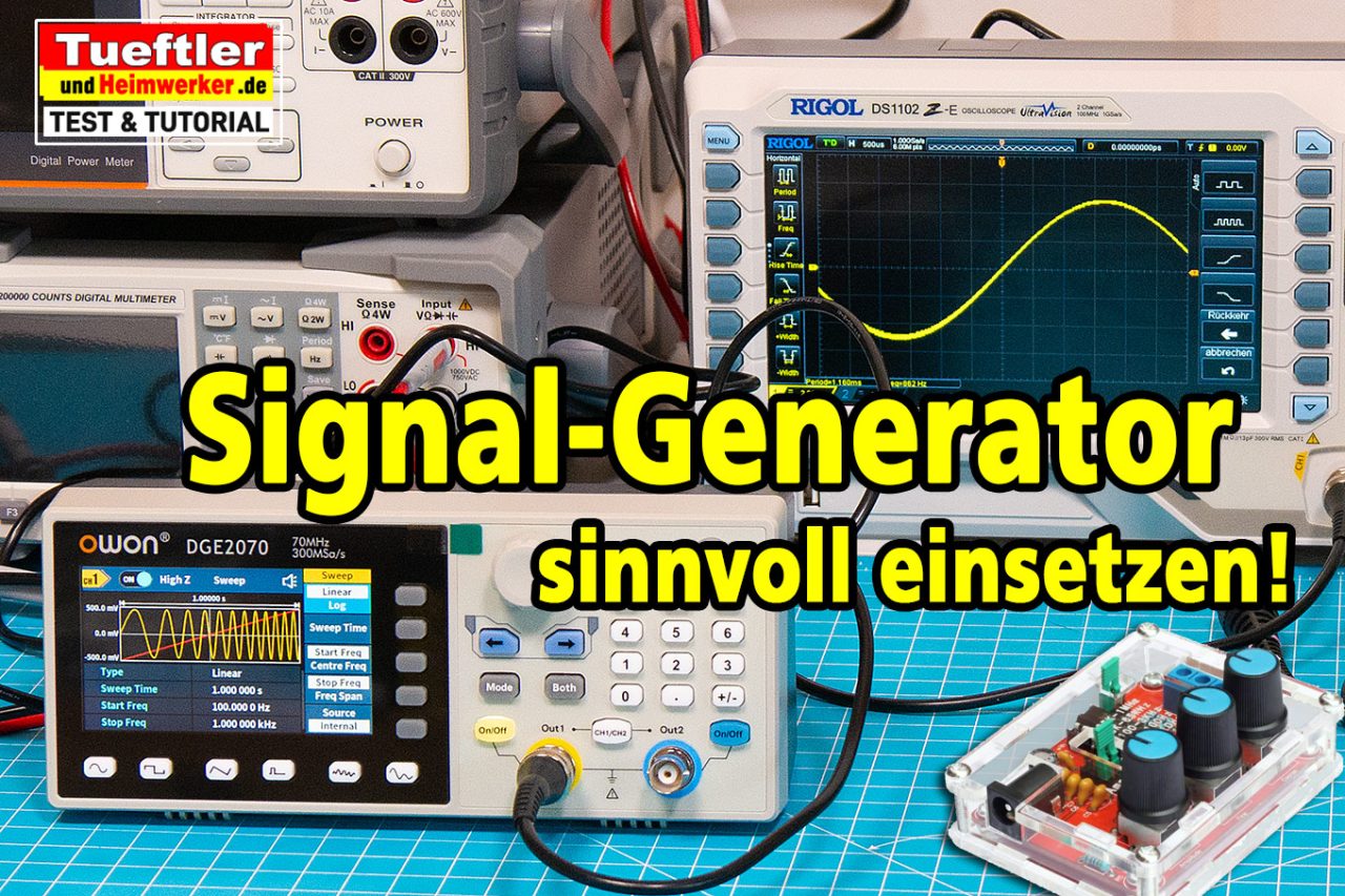 Owon DGE2070 Test -Signalgenerator Einstieg leicht gemacht -Test und Tutorial