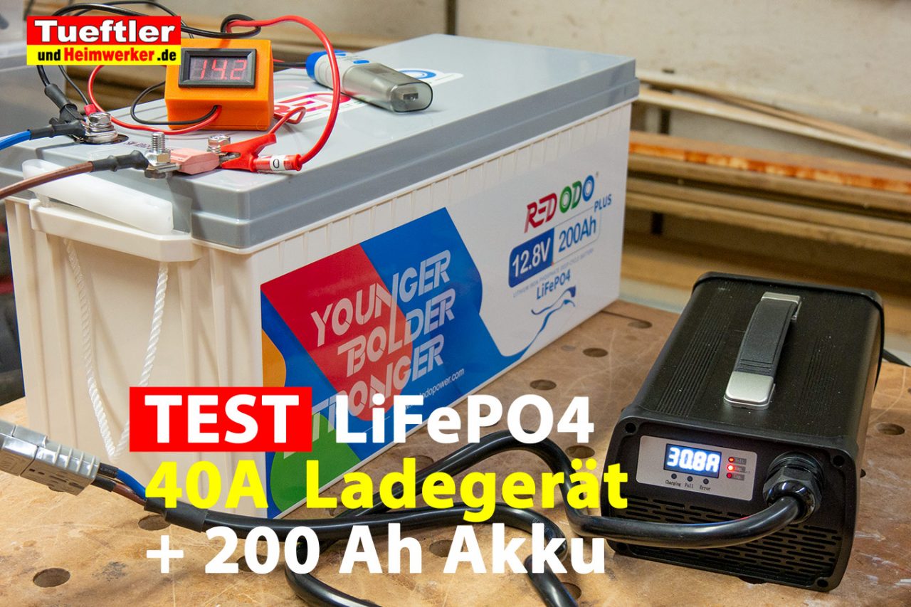 Redodo Akku und Ladegerät Test- LiFePO4 Belastung u. BMS-Test