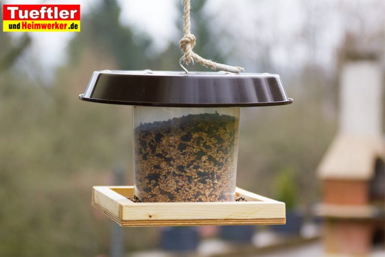 Basics Vogel-Futterspender mit Saugnapf für Fenster 